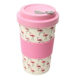 Flamingo Travel Mug Bamboo 40cl - Royal Worcester