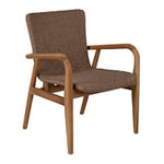 Brafab Lilja karmstol teak natur och konstrotting beige