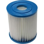 Vhbw - Cartouche filtrante compatible avec Intex Krystal Clear M1, Krystal Clear M2 piscine pompe de filtration, filtre à eau bleu / blanc