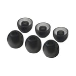 Jerilla (3 Pairs) Replacement Silicone Earbuds Tips for SONY MDR-EX150AP/MDR-EX250AP/MDR-EX750NA/MDR-XB80BS/WI-1000X/WI-H700 Headphones, Gray, Size L