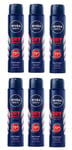 6x Nivea Men DRY IMPACT Anti Perspirant Deodorant Spray 150ml