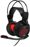 MSI DS502 7.1 Virtual Surround Sound Gaming Headset Black with Ambient Dragon.
