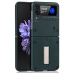 EIDERWOOD Samsung Galaxy Z Flip3 (5G) Hård Plast Skal m. Kickstand - Grön