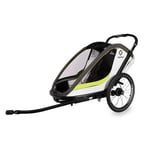 Hamax Cykelvagn Breeze 1 barn grön/vit 2022 Vit