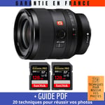 Sony FE 35mm f/1.4 GM + 2 SanDisk 128GB Extreme PRO UHS-II SDXC 300 MB/s + Guide PDF ""20 TECHNIQUES POUR RÉUSSIR VOS PHOTOS