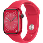 Apple Watch Series 8 GPS - 41mm - Red Aluminium Red Case - Armband (Product) Red Sport Band - Regular 