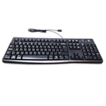 Logitech K120 Keyboard Wired USB Hebrew QWERTY Black 920-002494