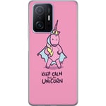 Xiaomi 11T Pro Genomskinligt Skal Keep Calm Enhörning