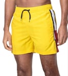 Tommy Hilfiger Mens Yellow Solid Flag Swim Shorts Size UK Large 34 - 36" Waist
