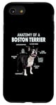 Coque pour iPhone SE (2020) / 7 / 8 Anatomie d'un terrier de Boston