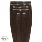 VITU Gold24 Clip-on Hair Extensions #33 Rödbrun 60cm - 7 Delar