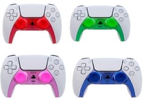 IMP DualSense Controller Styling Kit (4 PK) - Faceplate Shell  Thumbs Grips (Blue/Green/Pink/Red) 4 Pack  (ps5)