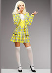 Womens 90s Yellow Cher Clueless Costume Medium (UK 12-14)