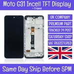 Motorola Moto G31 XT2173 Incell TFT LCD Screen Display Digitizer Assembly+ Frame