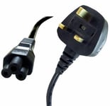 kenable Power Cord - UK Plug to C5 Clover Leaf CloverLeaf Lead 10m Cable [10 metres]