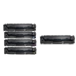 Canon 054H toner Set Plus BK (2xBK/C/Y/M) 13900 sidor. Kompatibla (ej Canon original) tonerkassetter.