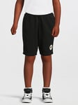 Converse Older Boys Printed Chuck Patch Shorts - Black, Black, Size 9-10 Years
