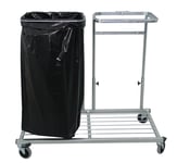 Hykab 11862 Säckhållare 2X125-240 liter, med hjul