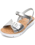 Camper Femme Oruga Sandal-K200631 Sandales Plates, Medium Gray, 38 EU