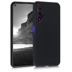 kwmobile TPU Case Compatible with Huawei Nova 5T - Case Soft Slim Smooth Flexible Protective Phone Cover - Black