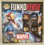 Funkoverse Pop Marvel Strategy Game Iron Man Black Panther Widow Captain America