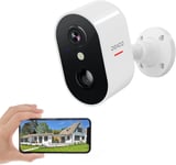 DEKCO Security Camera Outdoor Battery Operated, Wireless CCTV Camera for Home Se