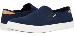 Toms Baja Navy Tan Mens Canvas Slip Ons Trainers Shoes