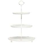 Chic Antique Denmark Etagere Våningsfat Antik Krämvit