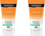 Neutrogena Visibly Clear Anti-Acne 2-In-1 Cleaning & Mask/Cleansing Face Mask wi
