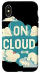 Coque pour iPhone X/XS Costume dans le ciel sur un nuage neuf pour garçons et filles