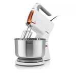 Breville HeatSoft Rotating 3.7L Bowl Hand & Stand Mixer Cake Daugh Whisk Beater
