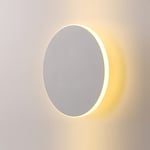 Rund LED-vägglampa modern touch switch vardagsrum sovrum inredning