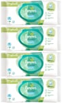 192 x Pampers Harmonie Aqua Water-based Baby Wipes, No Plastic Fragrance Alcohol