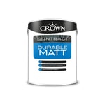 Crown Contract Durable Matt Paint Magnolia Stain Resistant Washable 2.5L