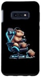 Coque pour Galaxy S10e Capybara Popcorn Animal Manette de jeu Casque Gamer
