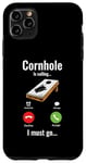 Coque pour iPhone 11 Pro Max Cornhole Is Calling I Must Go Bean Bag Corn Toss