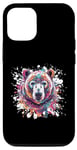 iPhone 15 Polar Bear Head | Animal Portrait Popart Colorful Case