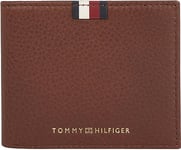 Tommy Hilfiger Homme Portefeuille Cc Wallet Petit, Multicolore (Dark Chestnut), Taille Unique