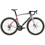 Ridley Bikes Noah Fast Disc Ultegra Di2 Carbon Road Bike - 2023 Silver / Red Black Large Silver/Red/Black