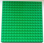 LEGO 1 x GREEN PLATE Base Board 16x16 Pin 12.8cm x 12.8cm x 0.5cm - BRAND NEW