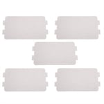 5Pcs Microwave Oven Mica Plate Sheet,Microwave Waveguide Cover Replacement Repairing Accessory, Ideal For Kitchen Microwave Oven(Single Size:4.6 X 2.5 Inch)