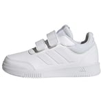adidas Unisex Kid's Tensaur Hook and Loop Sneaker, Ftwr White Ftwr White Grey One, 2 UK