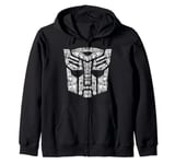 Transformers Autobots Icon Collage Filled Logo Zip Hoodie