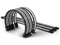 MercoMods Full PSU Sleeved Cable Extension Kit (svart/vit)