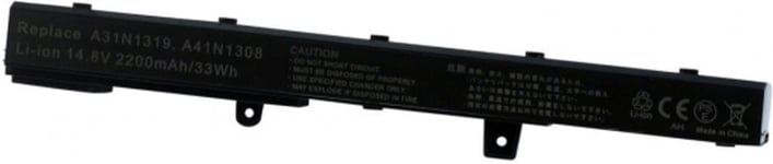 Kompatibelt med Asus F551C, 14.8V, 2200 mAh