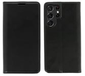 Samsung Galaxy S23 Ultra Flip Fodral EKO-Läder Svart