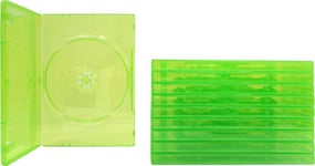 10 Empty Standard XBOX 360 Translucent Green Replacement Games Boxes/Cases #DVB