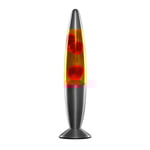Röd lavalampa: Klassisk nostalgisk design - Vulkan lavalampa - Metallbas vaxlampa - EU