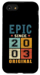 Coque pour iPhone SE (2020) / 7 / 8 Classic 2003 Original Vintage Epic since Anniversaire