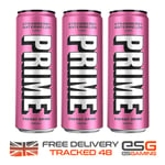 Prime Energy Strawberry Watermelon Cans 3 Pack, Logan Paul & KSI Prime Hydration